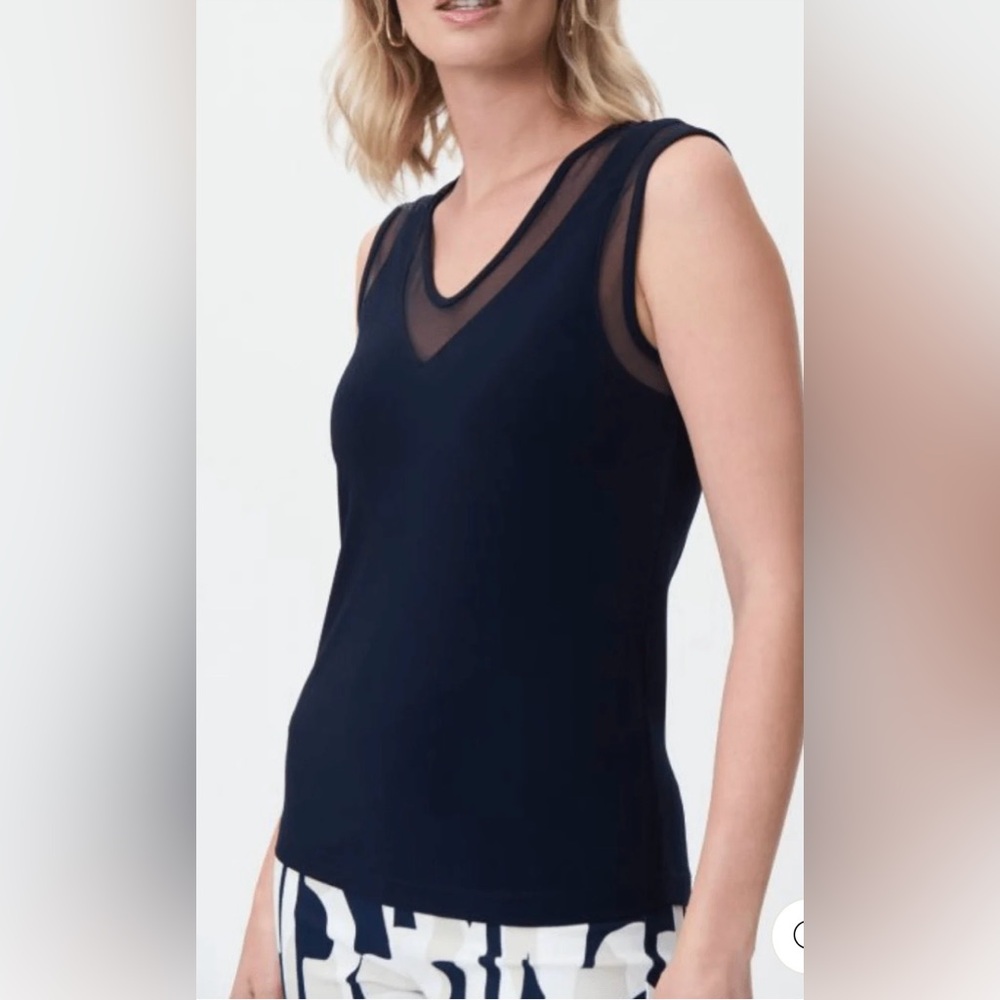 Joseph Ribkoff Midnight Blue Dressy Tank - Picture 4 of 6